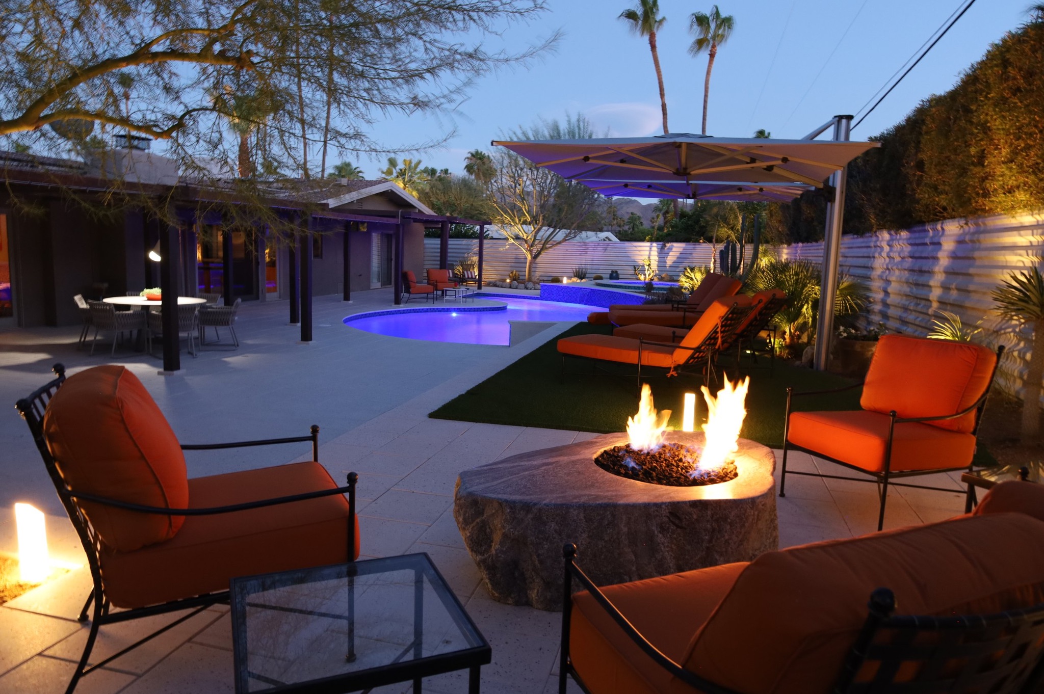Pool at Dusk